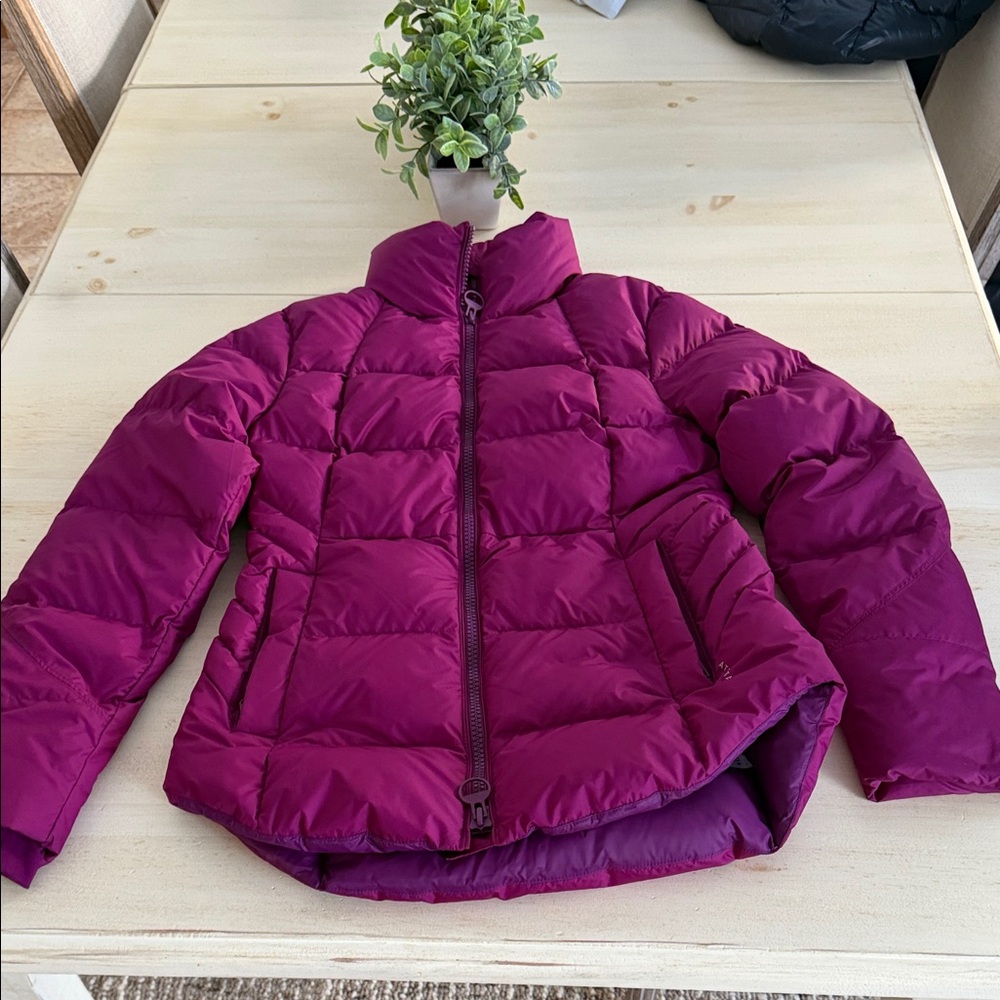 Athleta Magenta Puffer Jacket